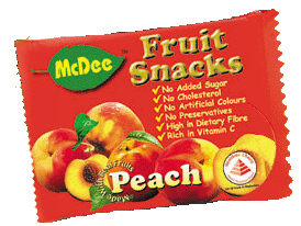 McDee Fruit Snacks - Peach